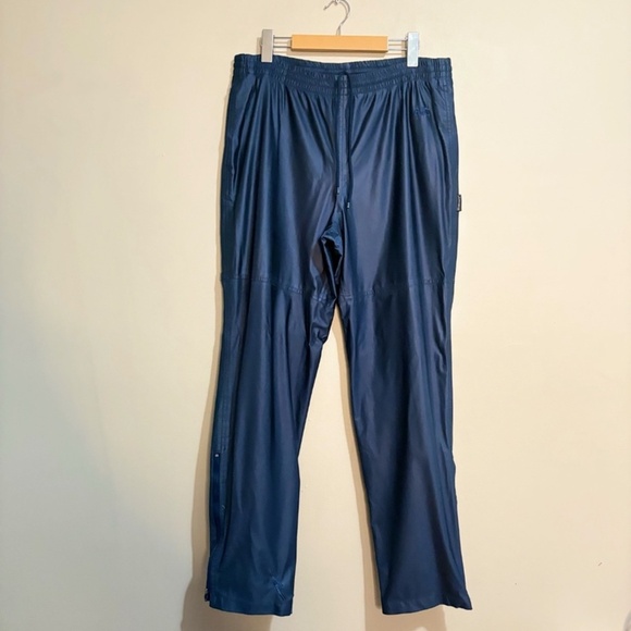 Vintage Navy Asics Gortex Track Pants with Zippers - Picture 1 of 15